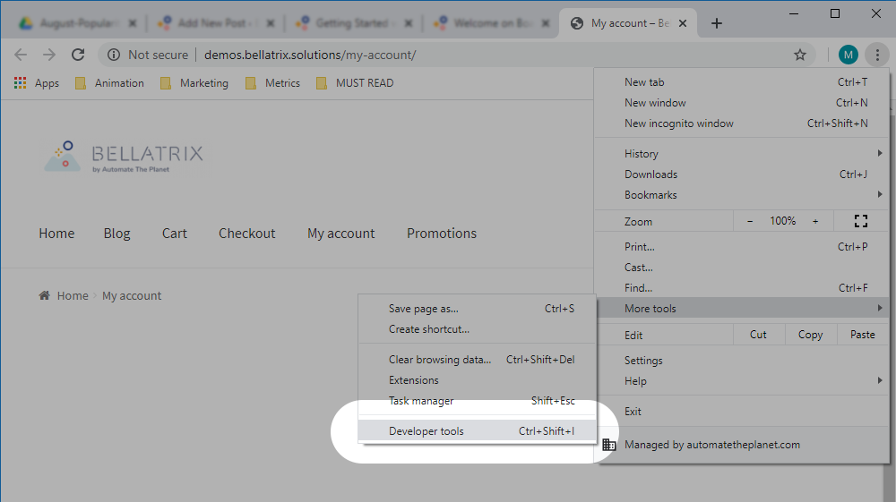 3.2 To log in to the shop’s my account, we need to set the username and password fields. Then click the ‘Log…