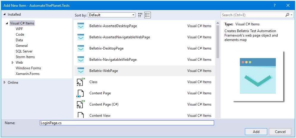 install templates